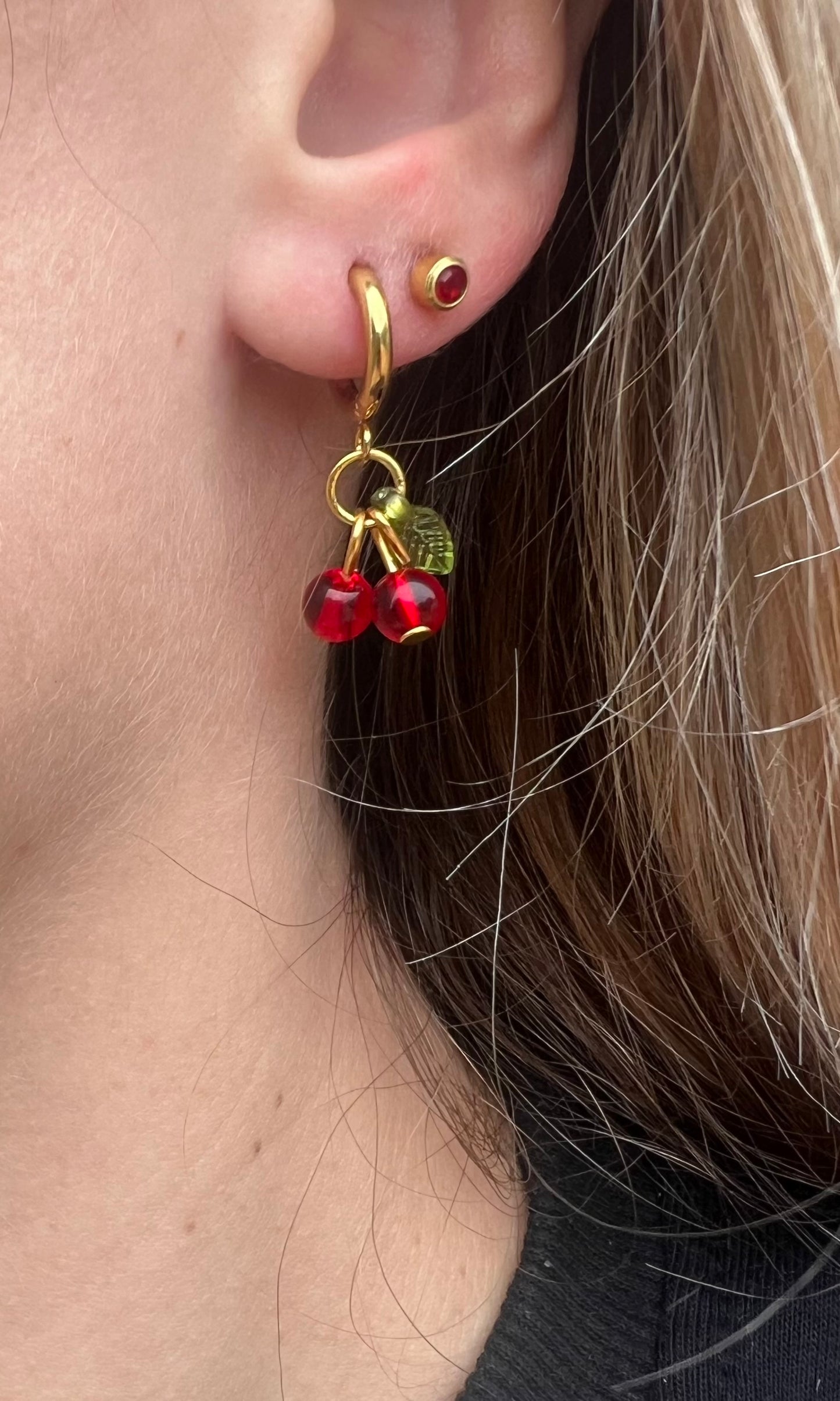 BOUCLES D’OREILLES - CERISES