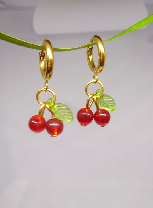 BOUCLES D’OREILLES - CERISES